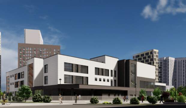 Завершается строительство третьего этажа здания школы в Лефортове