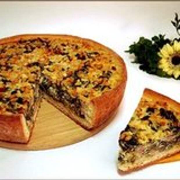 Деревенский пирог со шпинатом.