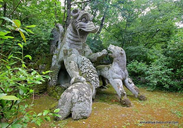 Италия. Сад чудовищ в Бомарцо путешествия, факты, фото