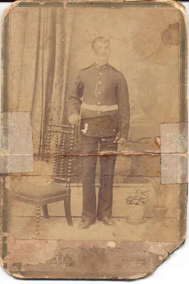 Мальтийский полицейский . Мальта, 1890-е гг. военное, жандармы, исторические фото, милиция, полиция, факты