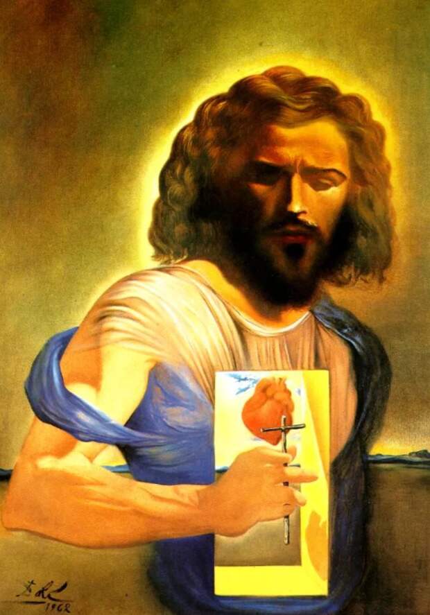 Картина Сальвадора Дали "Священное сердце Иисуса"