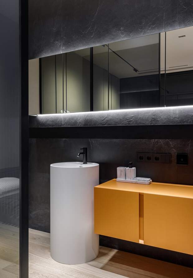 Желтый цвет в ванной комнате: яркие идеи из реальных интерьеров