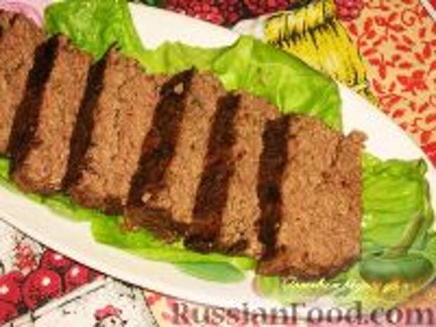 Фото к рецепту: Печеночно-мясной запеченный паштет