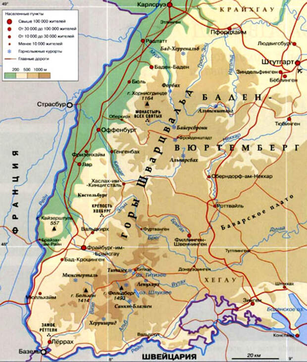 Черный лес германия карта