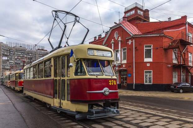 Парад трамваев в Москве Парад трамваев в Москве авто, трамвай