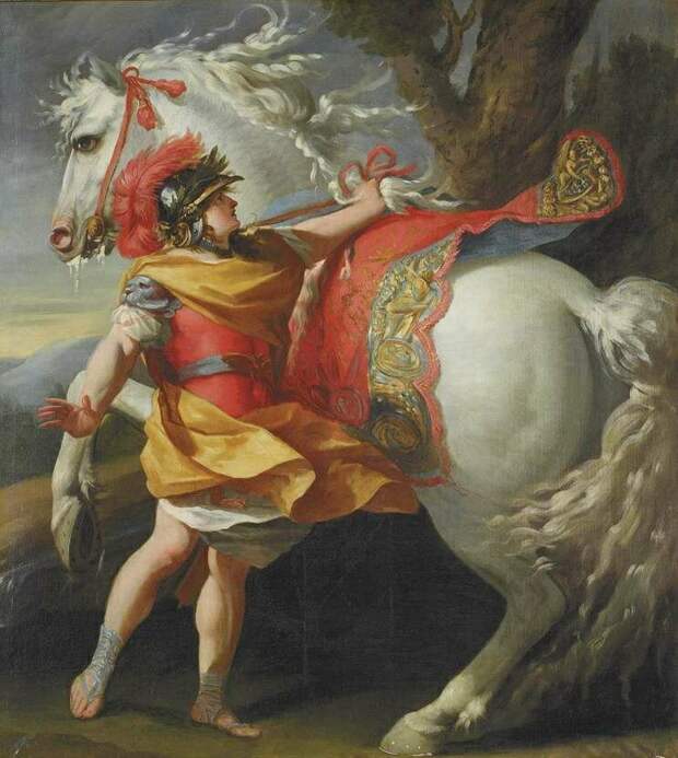 Симон Вуэ «Александр Великий и его конь Буцефал»