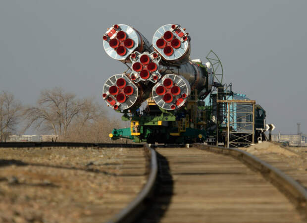 Старт космического корабля Союз МС-12