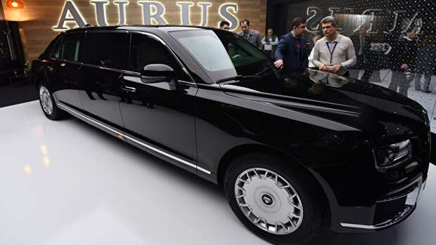 Автомобиль Aurus на Женевском автосалоне Автомобиль Aurus на Женевском автосалоне