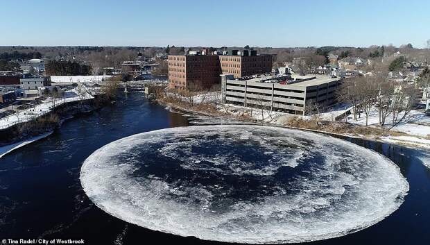 Ледяной диск в Мэне, Maine