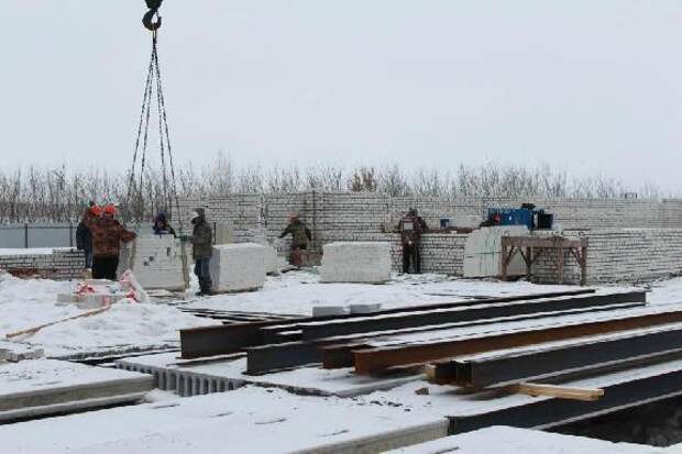 Строительная готовность новой школы в Рассказовском округе составляет 20%