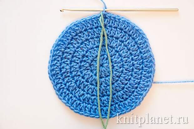 Как отметить начало ряда при вязании по кругу крючком Как отметить начало ряда при вязании по кругу крючком