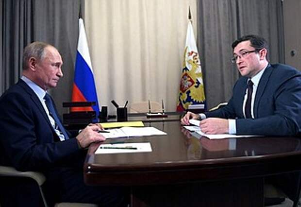 Рабочая встреча с губернатором Нижегородской области Глебом Никитиным