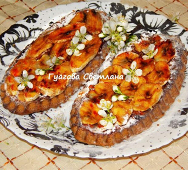 Постная банановая коврижка 