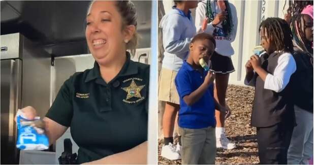 В США полицейские угостили детей мороженым за счёт денег наркоторговцев