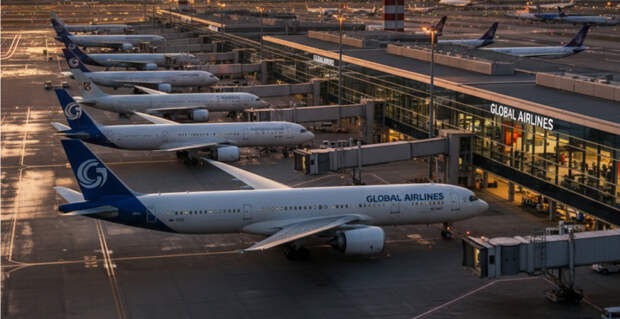 Массовые задержки рейсов в 13 аэропортах из-за ночных атак дронов