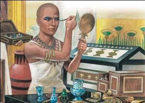 В древнем Египте тени наносили для защиты от злых духов и конъюнктивита. /Фото: ancientpages.com