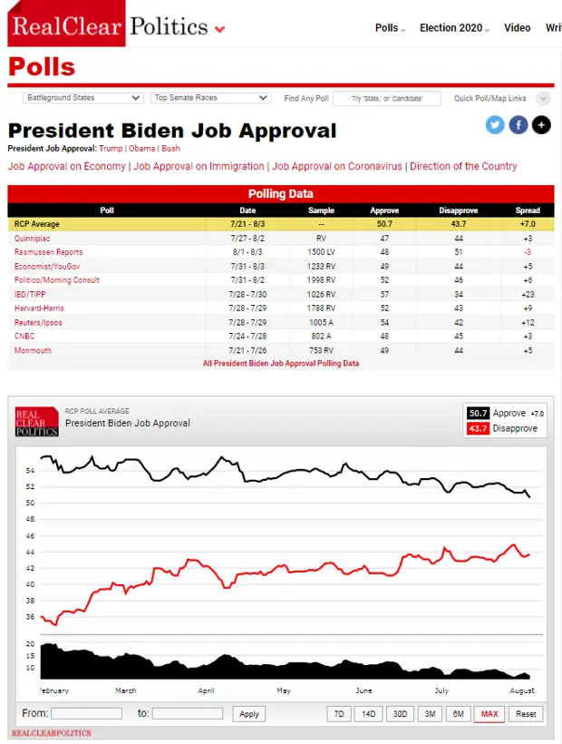 «Словами о великой Америке уже не отделаешься»: почему снижается рейтинг Джо Байдена