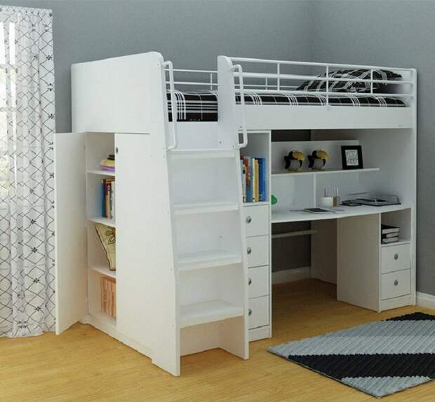 20 шикарных идей как двухъярусная кровать может сэкономить место в квартире двухъярусная кровать, дизайн, идеи, маленькая квартира