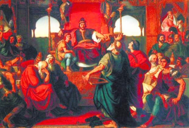 Пир Аттилы. Худ. Тан Мор (1870)