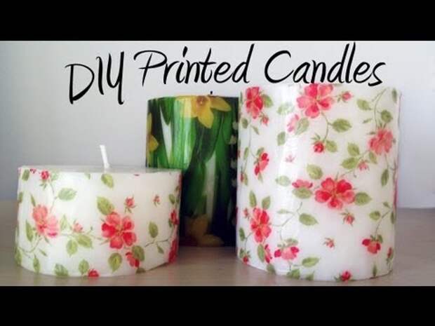 Картинки по запросу DIY tutorial: Decorate candles with paper napkins / Decorar velas con servilletas de papel