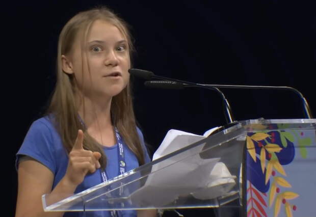 Бла-бла-бла речь Греты Тунберг на конференции Youth4Climate. Канал - Doha Debates
