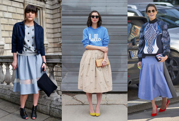 how-to-wear-sweatshirt-with-midi-skirt
