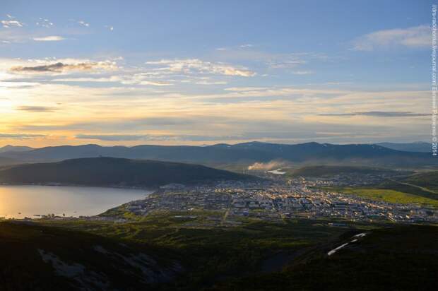 Магадан с высоты  магадан, фото