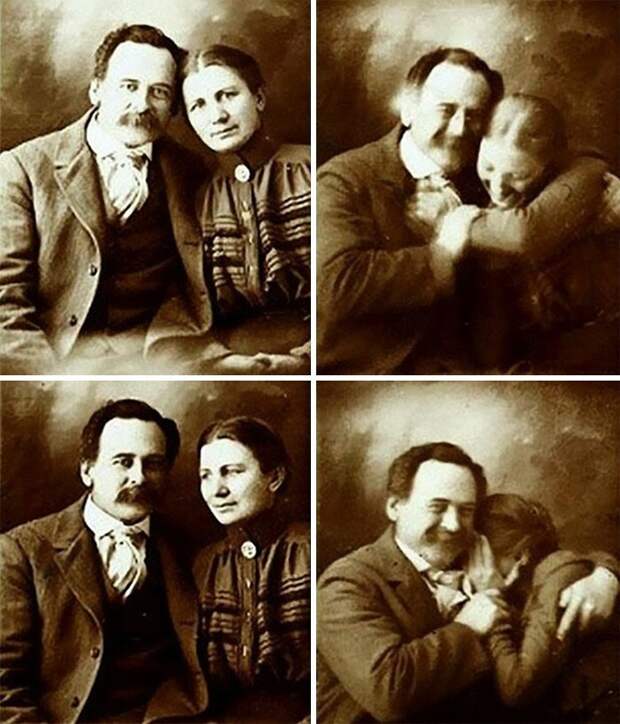 23. Пара в 1890-х годах не может сдержать смех, позируя для портрета 23. Пара в 1890-х годах не может сдержать смех, позируя для портрета