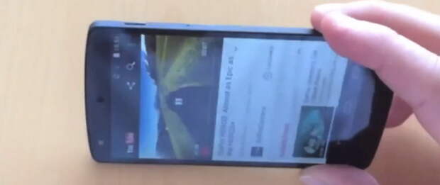 Шпионское видео работающего смартфона Google Nexus 5
