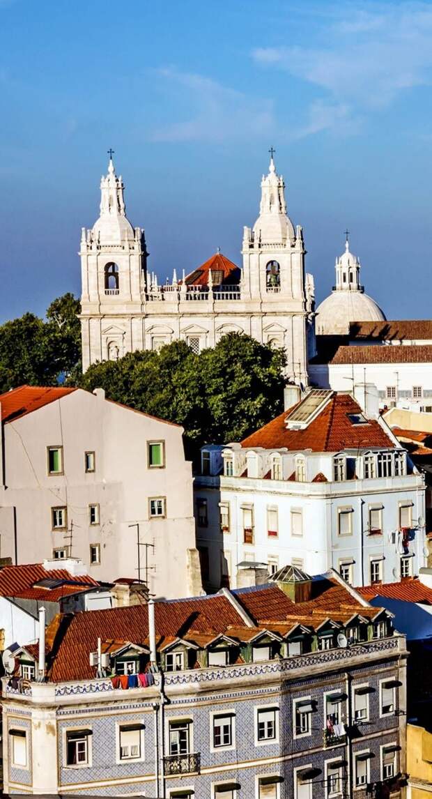 Panoramic view on Saint Vicente de Fora Monastery, Lisbon, Portugal | 32 Stupendous Places in Portugal every Travel Lover should Visit
