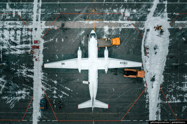 красноярск, аэропорт черемшанка, самолёт ан-26 сверху