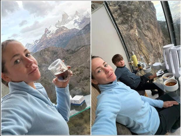 Юлия Барановская показала отдых в прозрачном отеле-капсуле на скалах