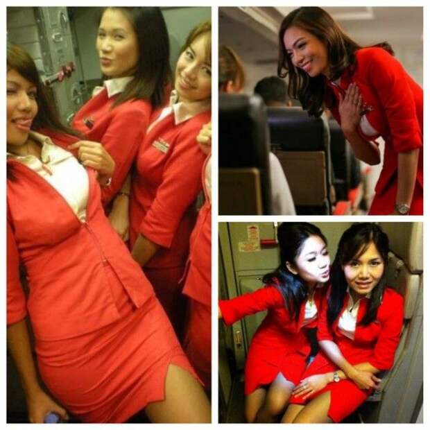 Форма стюардесс авиакомпании Air Asia возмутила пассажирку (6 фото)