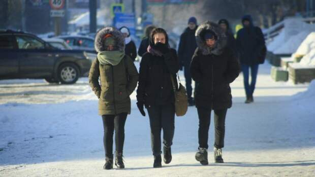 До -14. О погоде в Барнауле 27 декабря