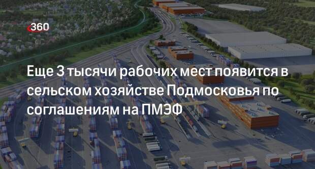Еще 3 тысячи рабочих мест появится в сельском хозяйстве Подмосковья по соглашениям на ПМЭФ