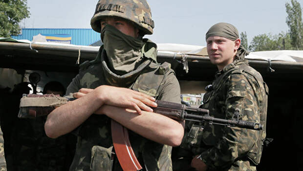 Бойцы Национальной гвардии Украины. Архивное фото Бойцы Национальной гвардии Украины. Архивное фото