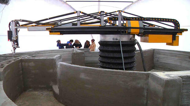 Напечатать целый дом по смоделированному на компьютере проекту с помощью огромного 3D-принтера можно уже сегодня