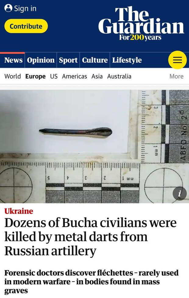 The Guardian опубликовала результаты судмедэкспертизы тел, найденных в Ирпене и Буче
