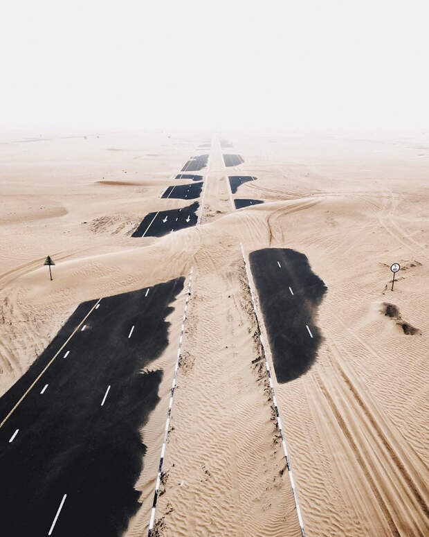 Величие песков Дубая на фотографиях