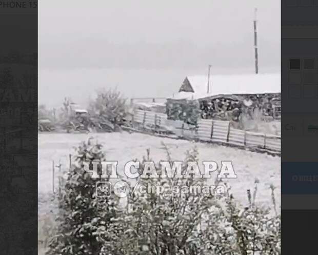 Села Самарской области 3 мая завалило снегом