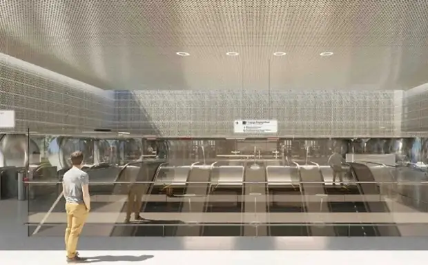 Началась отделка платформы на станции «Марьина роща» Большого кольца метро