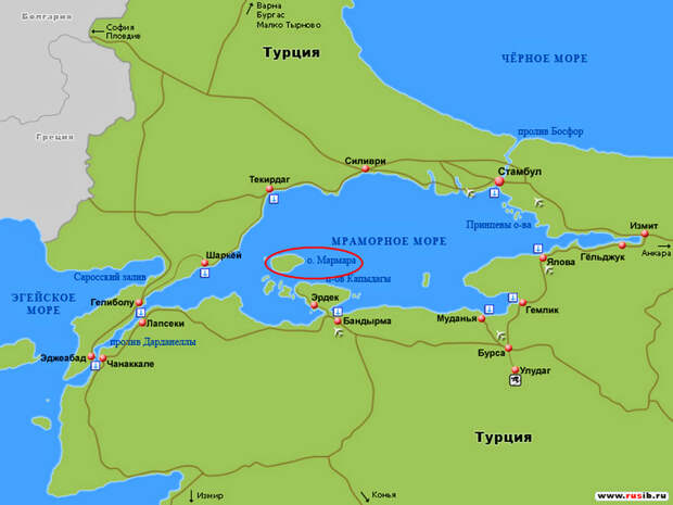 Остров Мармара: месторождения белого мрамора, который добывают более 2,5 тысяч лет 