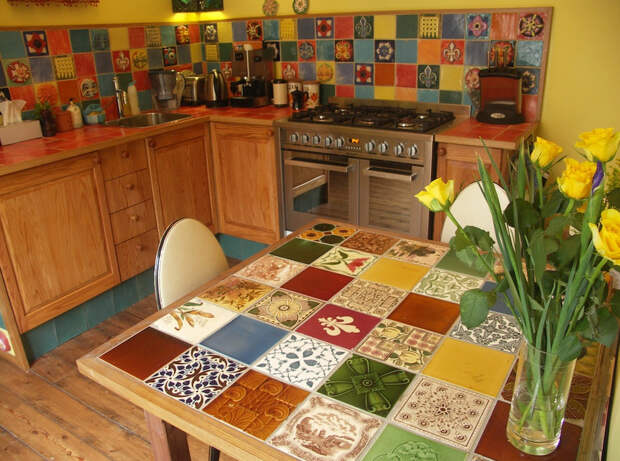 Как использовать остатки кафельной плитки для дома… 20+20 блестящих решений! (Часть 2)