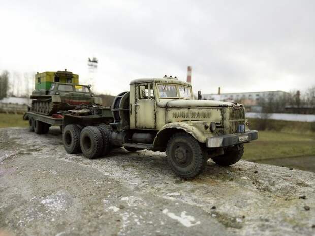 Советские грузовики в миниатюре стендовый моделизм, моделизм, длиннопост, Диорама