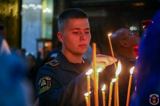 Благодарственный молебен. Фото: МЧС