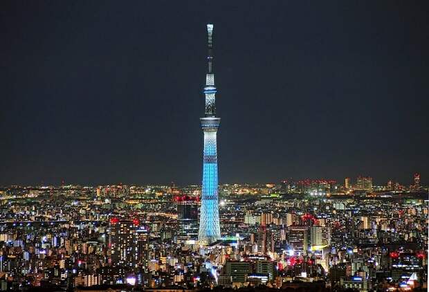 Tokyo Skytree - телевизионная башня высотой 634 метра. | Фото: cheapticketssg.files.wordpress.com.
