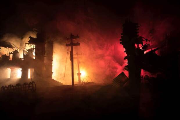 Появилось видео мощного взрыва в Одессе перед Новым годом