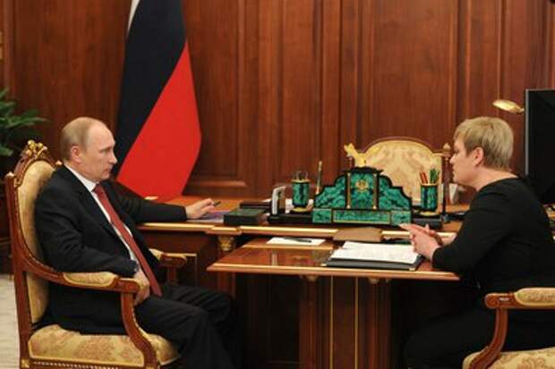 С губернатором Мурманской области Мариной Ковтун.
