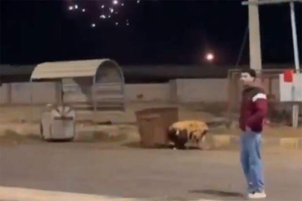 Очевидец снял падение ракеты комплекса ПВО, ставшее причиной блэкаута в Азраке