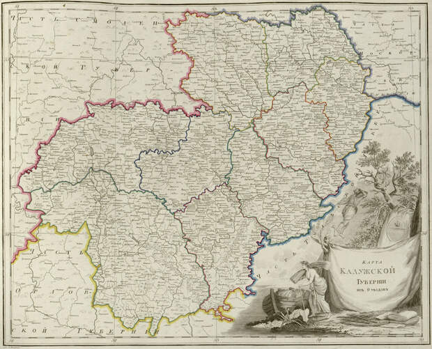 23. Карта Калужской губернии